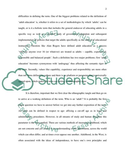 Increasing or Restricting Andragogy