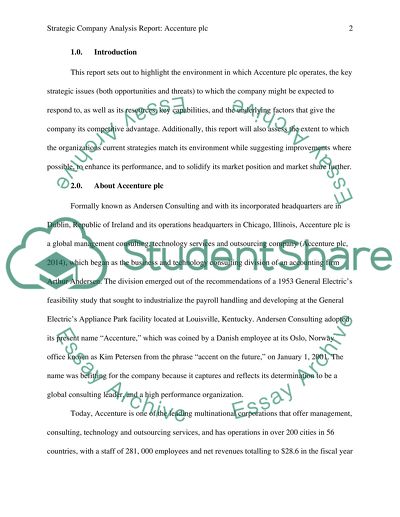 The Key Strategic Issues of Andersen Consulting