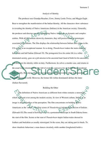 Identity in Thunder Heart