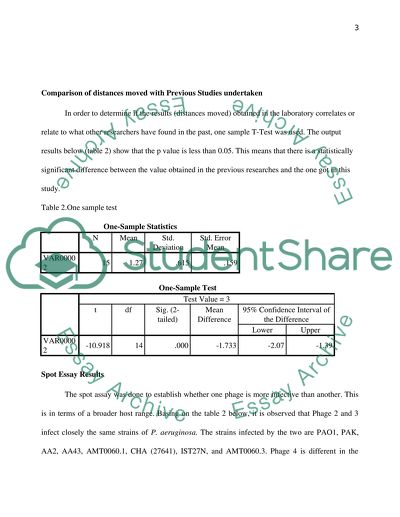 Results presentation and discussion