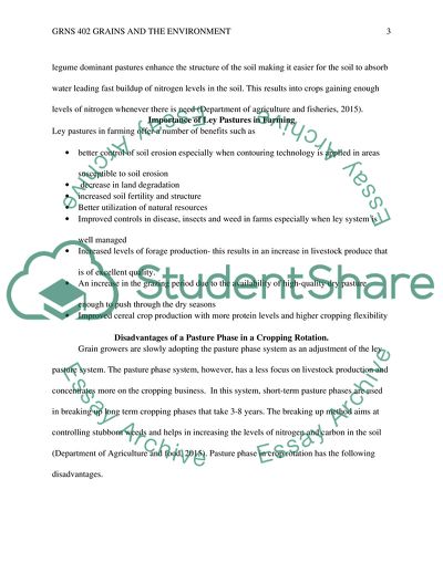 Grains and the Environment