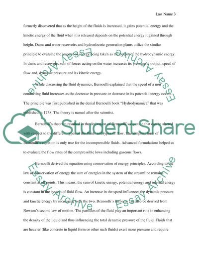 Fluid Mechanics: Bernoullis Theorem