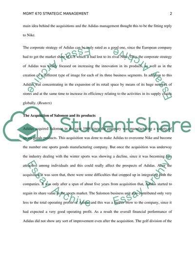 MGMT 670 STRATEGIC MANAGEMENT