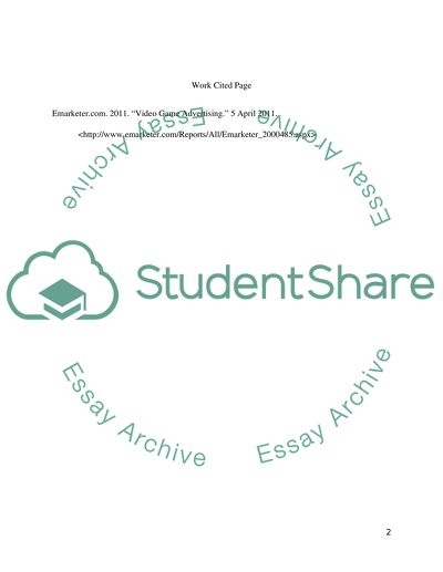 Video Game Advertising