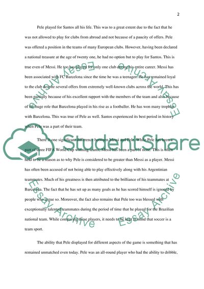 Essay On Lionel Messi