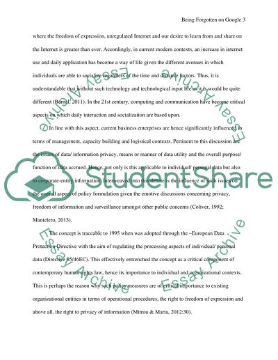 Being Forgotten on Google