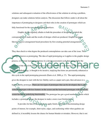 Prototypes in the Graphic Design Process