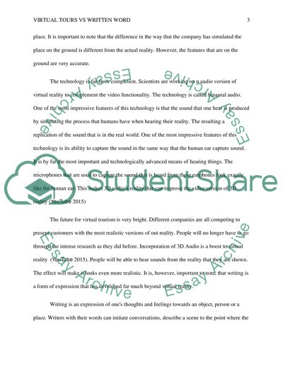 Virtual Tours vs. Written Word