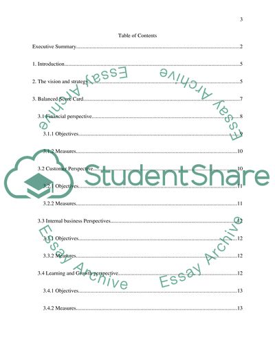 The Balanced Scorecard for Marks and Spencer