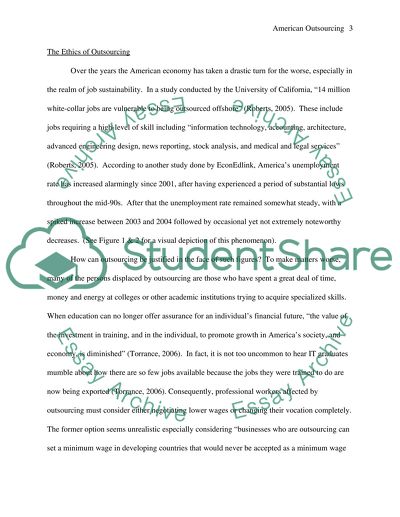 The Implications of American Outsourcing