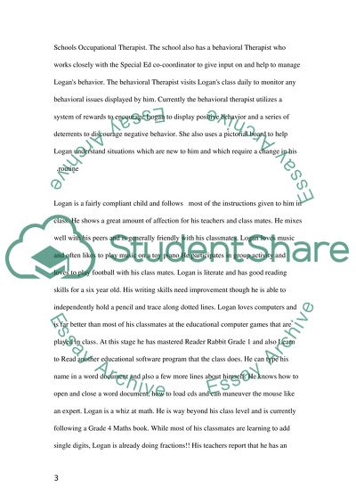 Behavior Intervention Plan