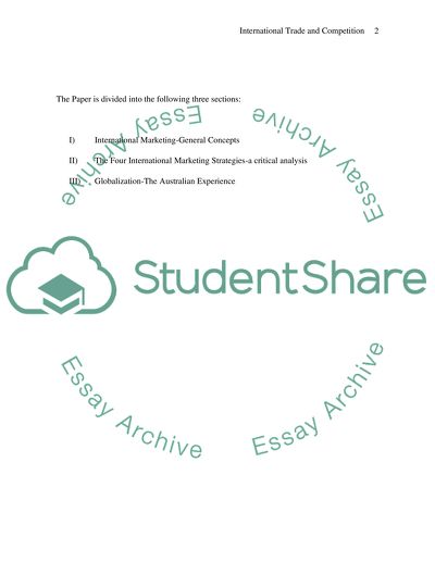 International Trade and Competition