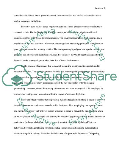 Sustainable Stakeholder Capitalism