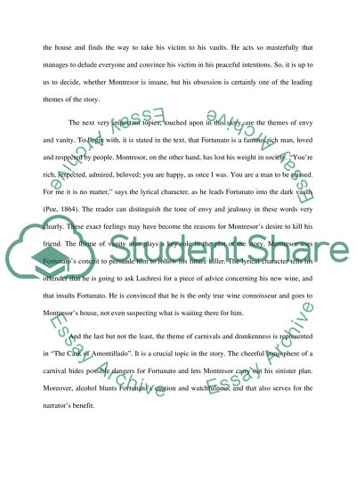 The Cask of Amontillado by Edgar Allan Poe