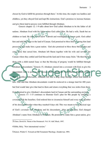 The Unifying Theme in the Pentateuch