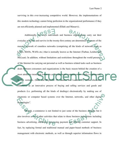 An Analysis of Amazon E-commerce Business