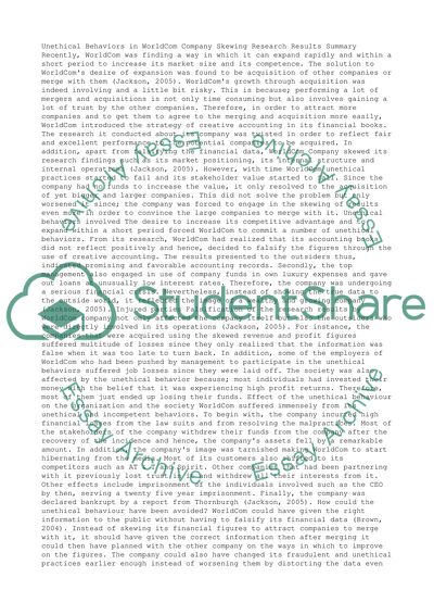 Business Research Ethics