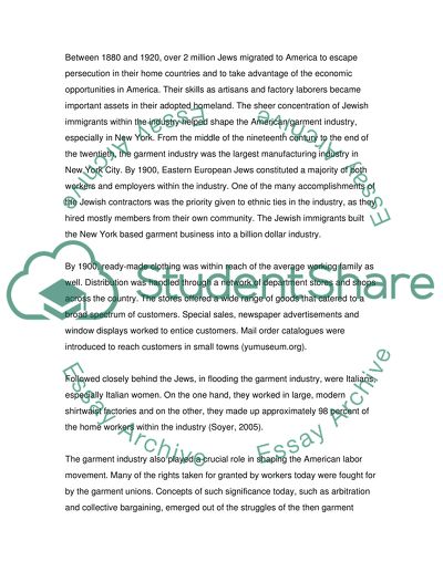 Garment Industry in the US Since the 18th Century