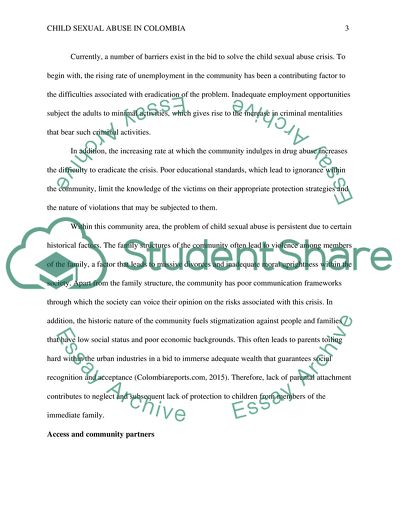 Child Sexual Abuse in Colombia