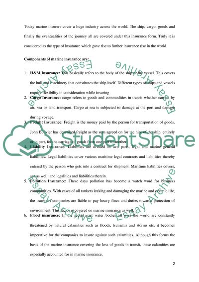 Understanding Maritime Insurance Prajakta Kanegaonkar