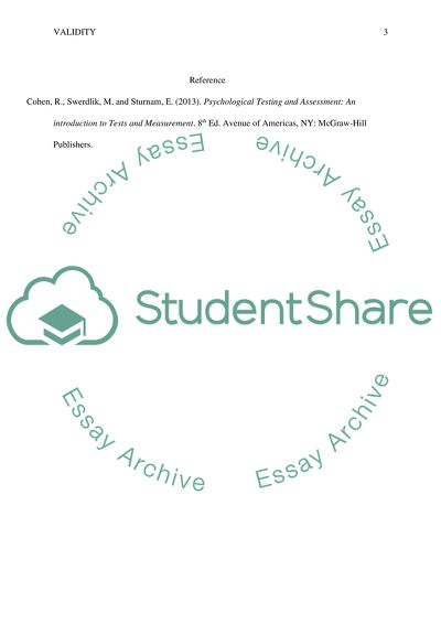 FaceValidity and Psychological Tests