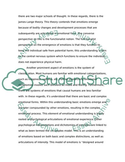 The Complex Psychophysiological Components of Emotional Experience