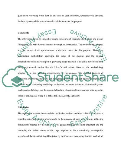 The Performance of the Students in Mathematics
