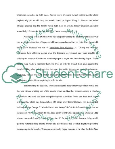 Why We Had to Drop the Atomic Bomb