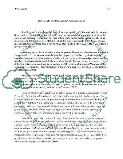 Study of the Behaviour of Groups in a Social Environment