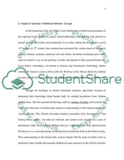 Development of European Science and Medicine