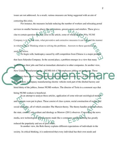 Critical Thinking by Apply Concepts,Theories and Empirical Knowledge from the News Media