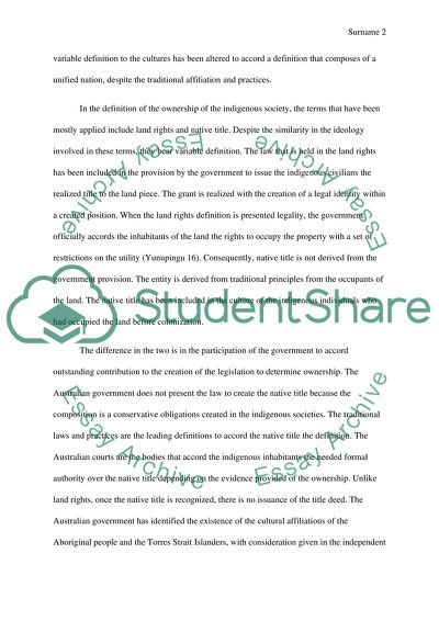 Indigenous culture essay picture