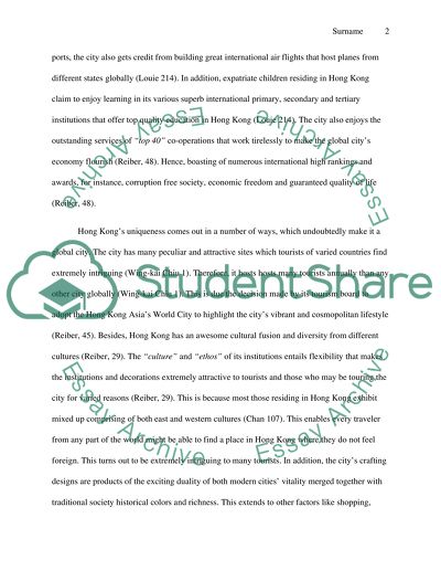 Hong Kongs Uniqueness