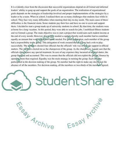 Strategies in Leadership