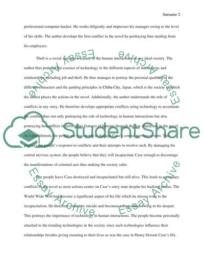 The Importance and Place of Technology in the Novel Neuromancer