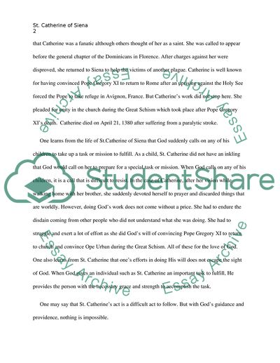 St. Catherine of Sienna