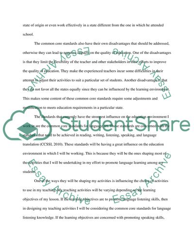 Interpreting and Aligning National, State, and Local Standards