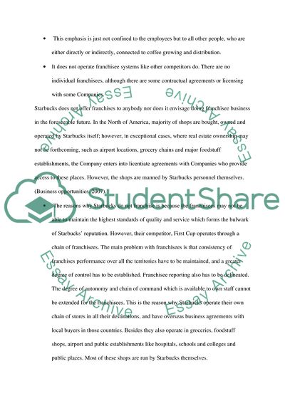 Business research-Second cup