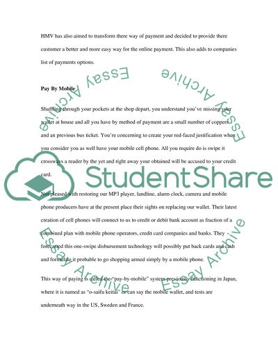 The Background to Mobile Payment Technology