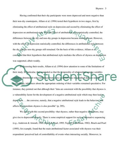The Correlation Between Physical Appearance and Shyness