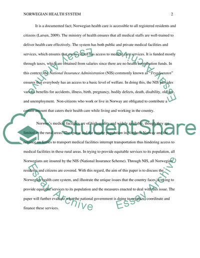 Norwegian Health System