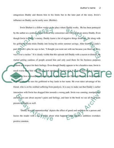 Duddy kravitz essay 06 picture