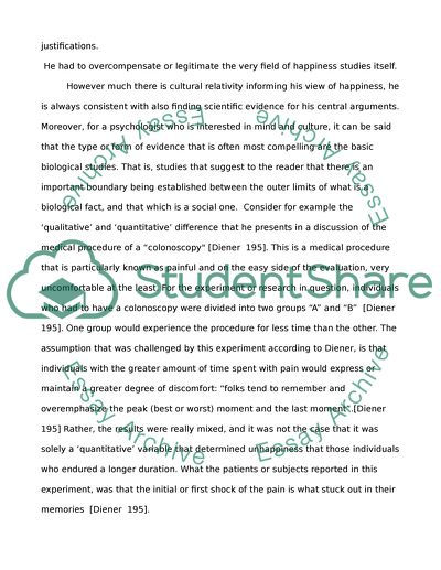 essay about positive psychology