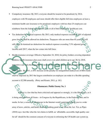 The Patient Protection and Affordable Care Act