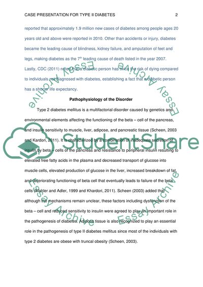 The Disorder of Type II Diabetes