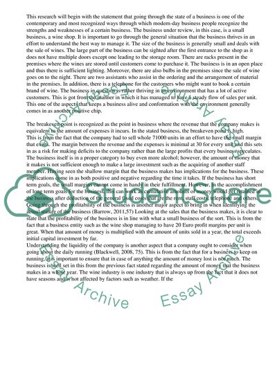 Business as a form of premeditation and the expectations