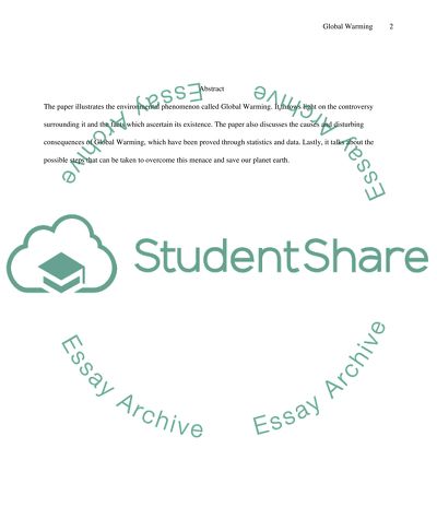 The Disquieting Effects of Global Warming