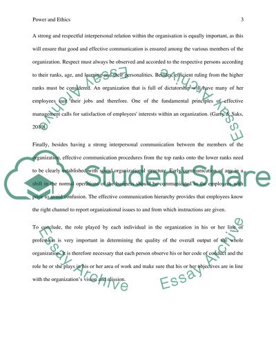 Power and ethicsthats related to timhortons