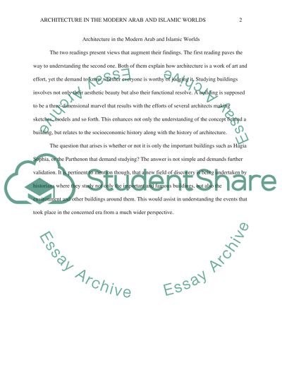 Architecture in the Modern Arab and Islamic Worlds