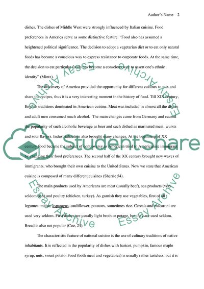 The American Way of Eating